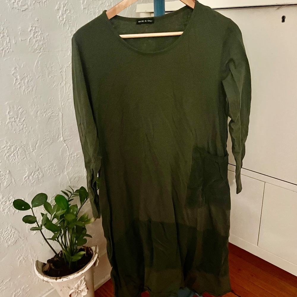 Dark Green Dress